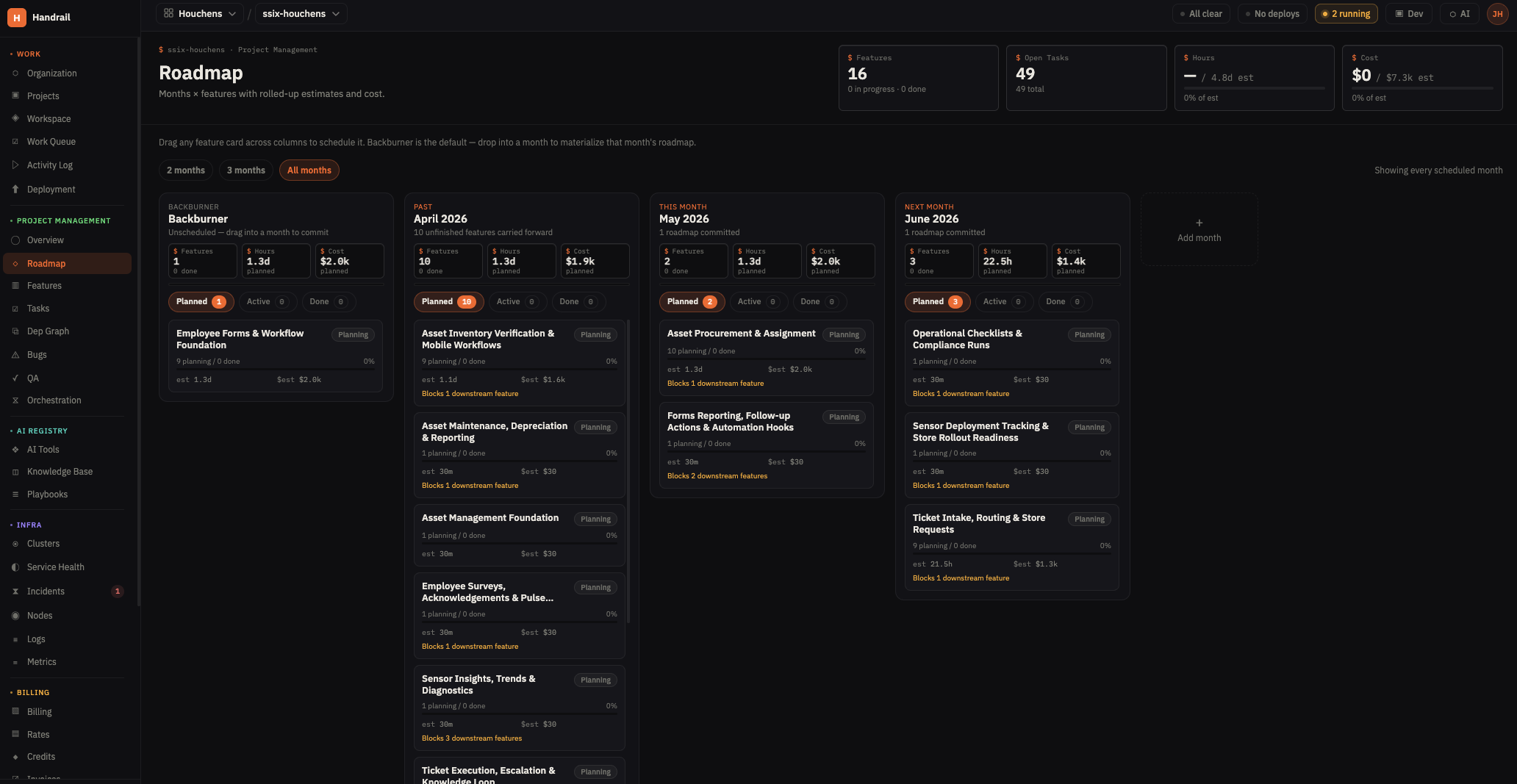 Handrail release records and billing transparency - placeholder